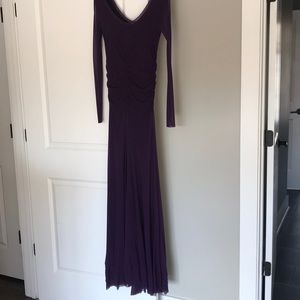 Fuzzi Deep Purple, long midi-dress.